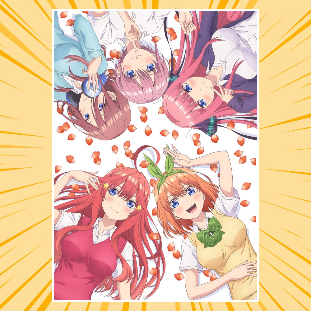 Плакат А4 Аниме 5-toubun no Hanayome / Пять невест, цена: 25