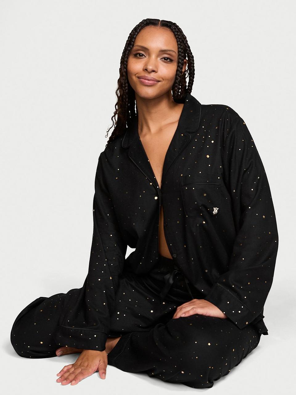 Фланелевая Пижама Victoria's Secret Flannel Long Pajama Set