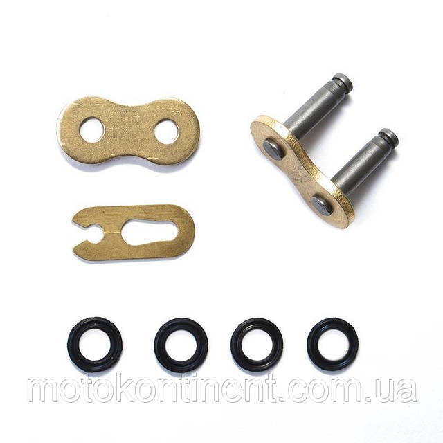 Замок цепи DID525VX3 черно - золотой под защелку (серия FJ) DID