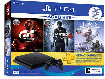 PlayStation 4 SLIM Bundle (500 Gb, Horizon Zero Dawn Complete