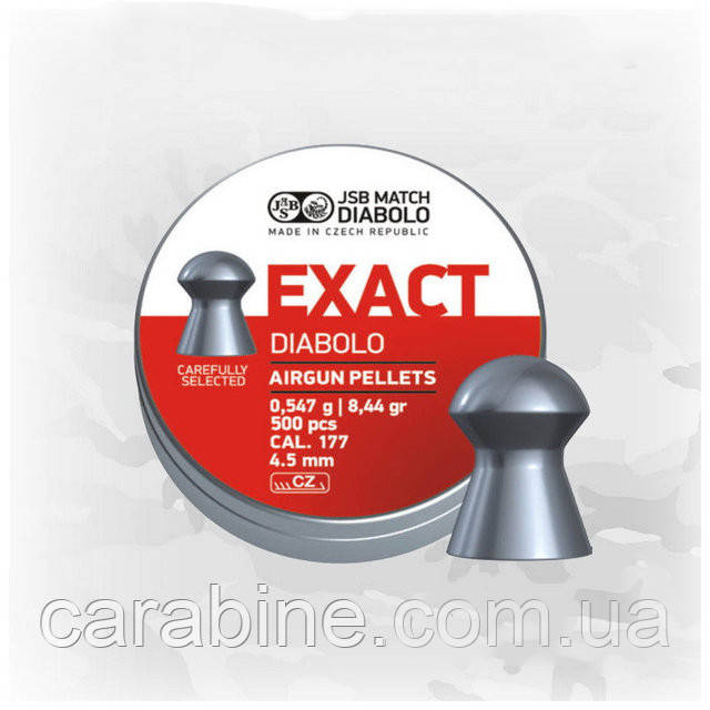 Купить Пули JSB Diabolo Exact 0,547 гр 500 шт/уп 4,53 мм в Киеве