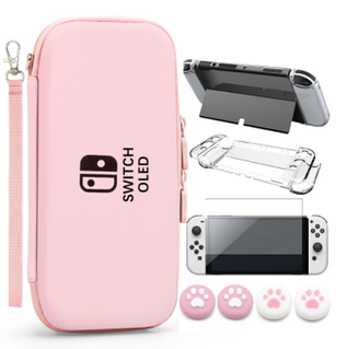 Супер комплект Кейс + чехол + стекло + накладки для Nintendo