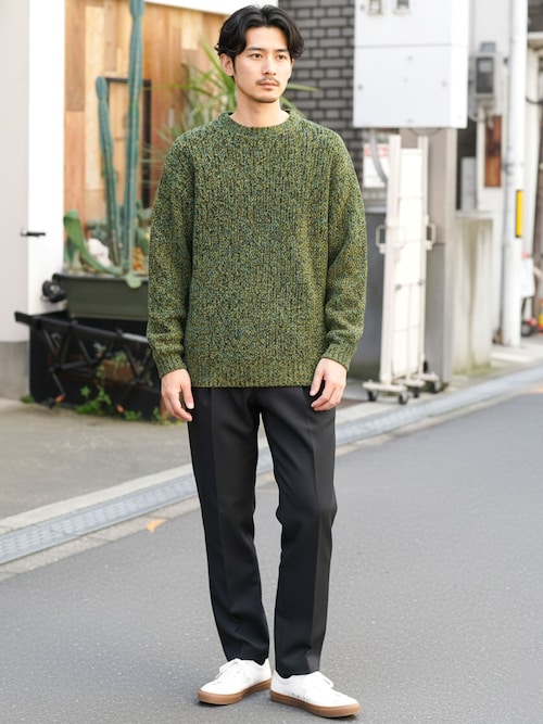 JIGGYS SHOP（ジギーズショップ） セーター ニット 畦編みクルーネック