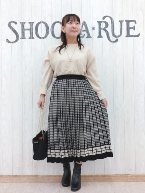 MARK&LONA スカルパターン ニットセーター スカート セット MARK&LONA