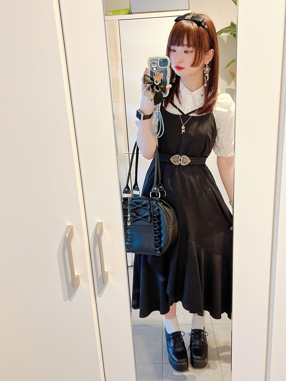 axes femme（アクシーズファム）の「ツインリボンラウンドバッグ