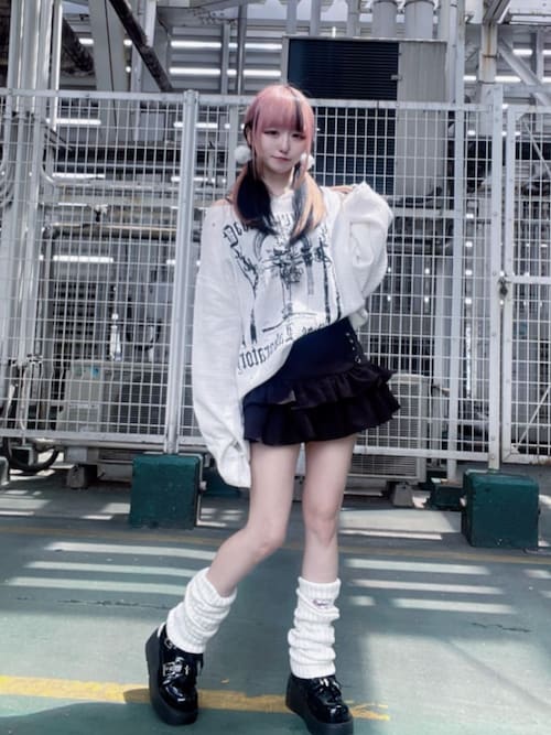 刺繍入りロングレッグウォーマー（レッグウォーマー）｜Amilige