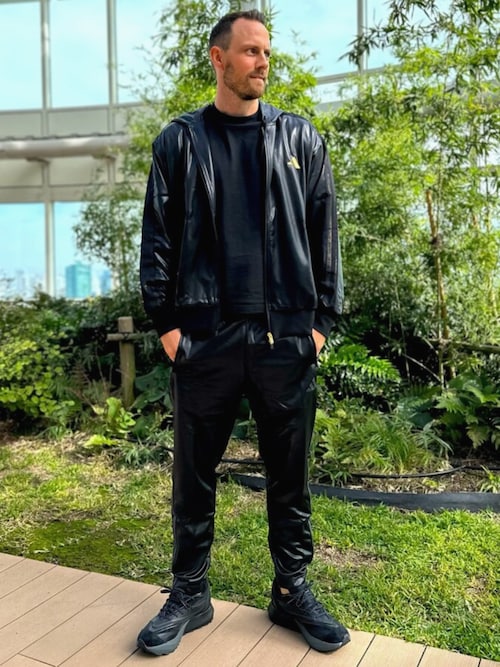 Stadium Gold ルーズフィット フード付きトラックトップ / ジャージ