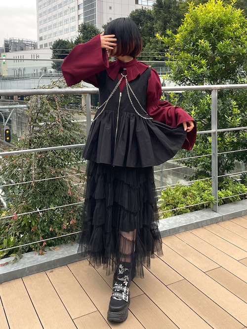 Vネックギャザーベスト（ベスト）｜coca（coca）（コカ）の