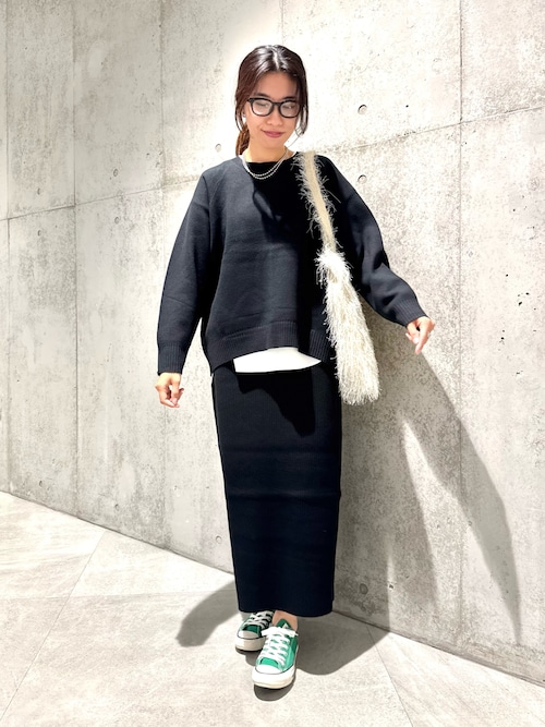 セール】『WEB限定』スウェットライクニット×スカートセットアップ