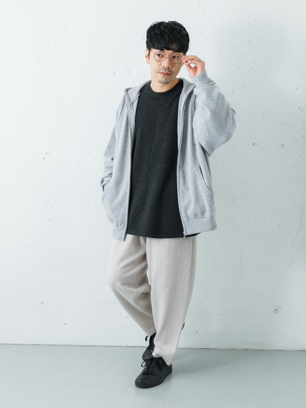 dDdDdDd CASHMERE CROPPED PANTS(S AQUA BEIGE): ボトム｜URBAN