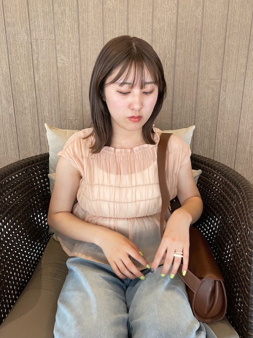 セール】横長フラップショルダー（ショルダーバッグ）｜Thevon（ゼボン