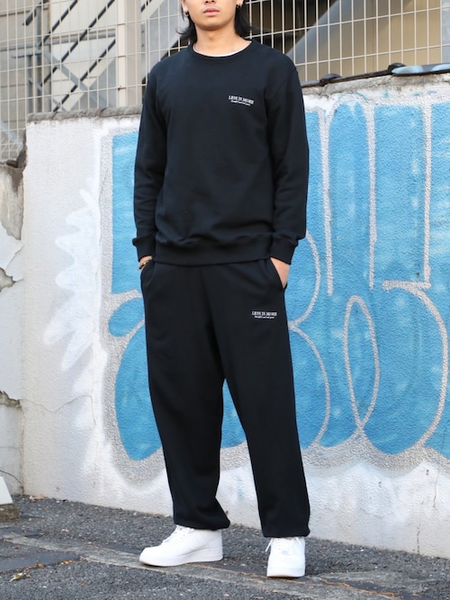 セール】【MAISON CLUB】ワンポイント刺繍スウェット LESS IS MORE