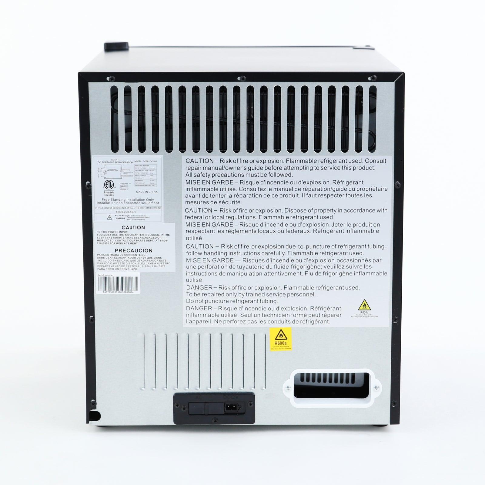 DCSR17N3SIS by Avanti - 1.7 cu. ft. Portable Superconductor All