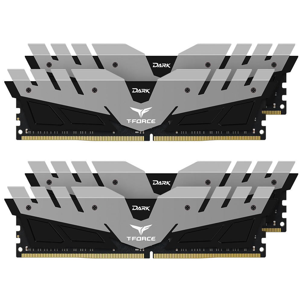 DARK DDR4 DESKTOP MEMORY GRAY 32GB(4x8GB) 2400MHz CL14 | TEAMGROUP