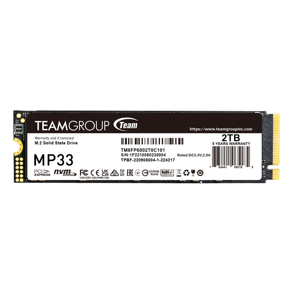 MP33 M.2 PCIe SSD 2TB | TEAMGROUP