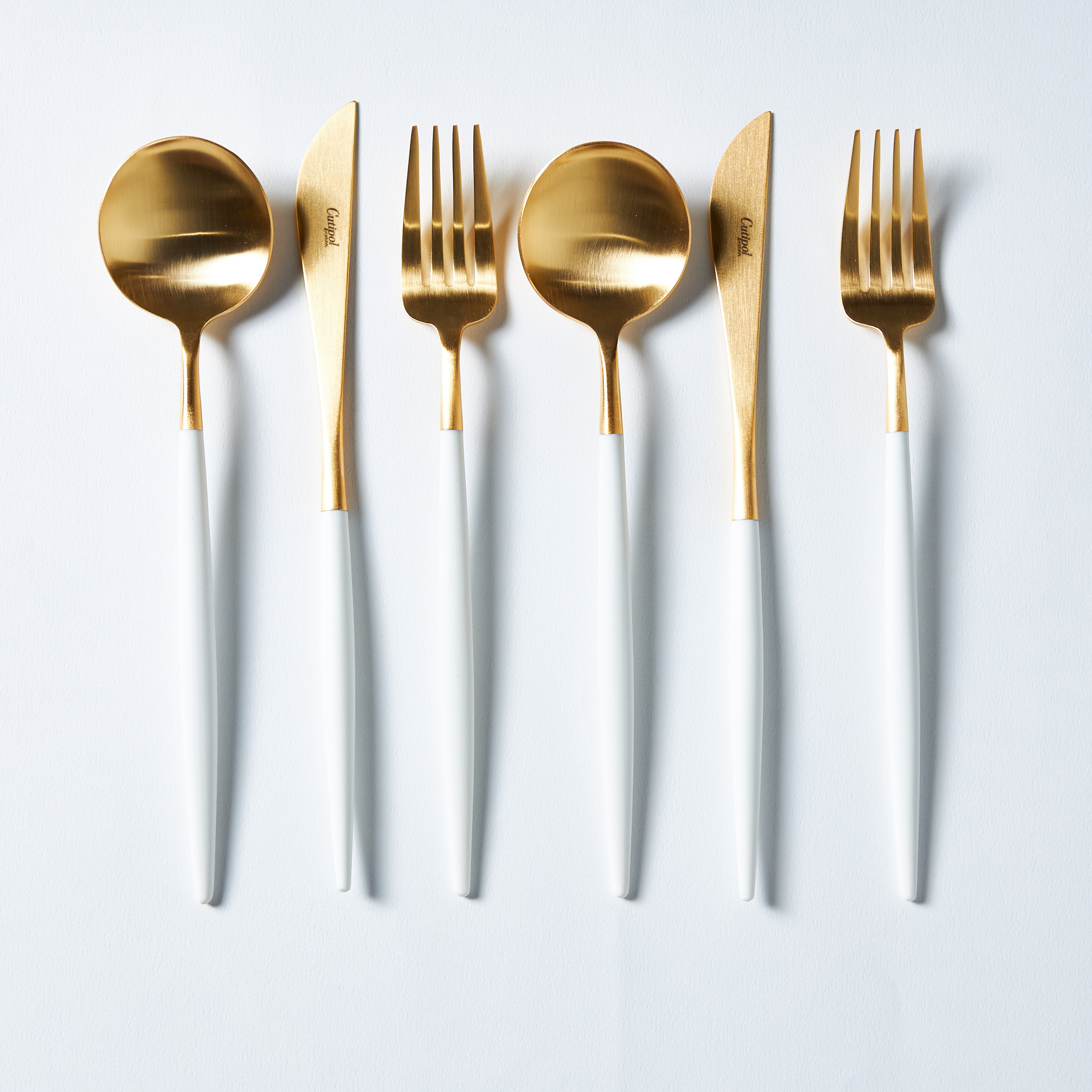 クチポール】ゴアホワイトxゴールド ディナーペアセット | Cutipol