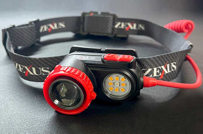 ZEXUS 充電式ヘッドランプ CREE LED ZX-R730 その① フィッシング