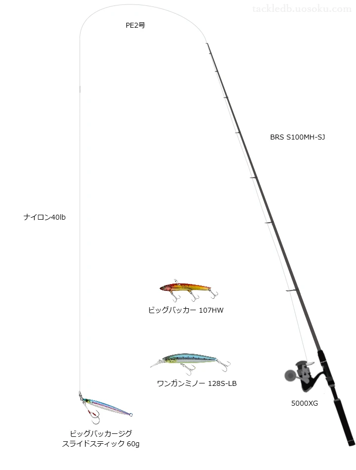 ショアジギング×青物のタックル情報 | 魚速タックルDB