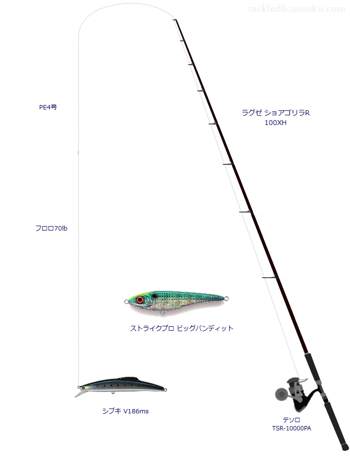 ショアゴリラR 100XH使用タックル！インプレ及び合うリールやルアー