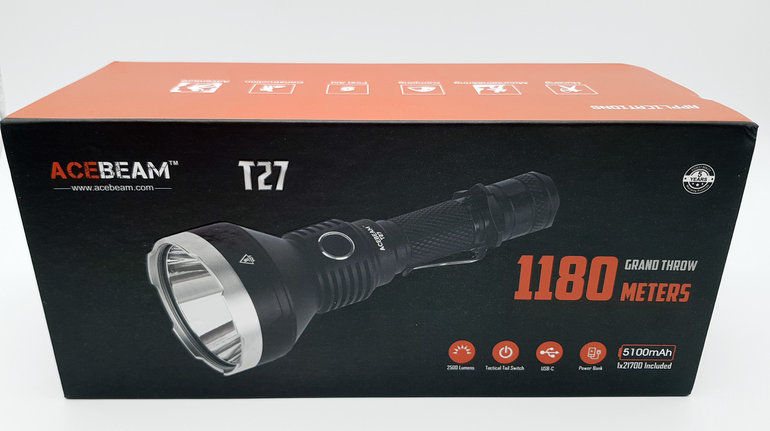 Acebeam T27 review - Other Battery Type Flashlights