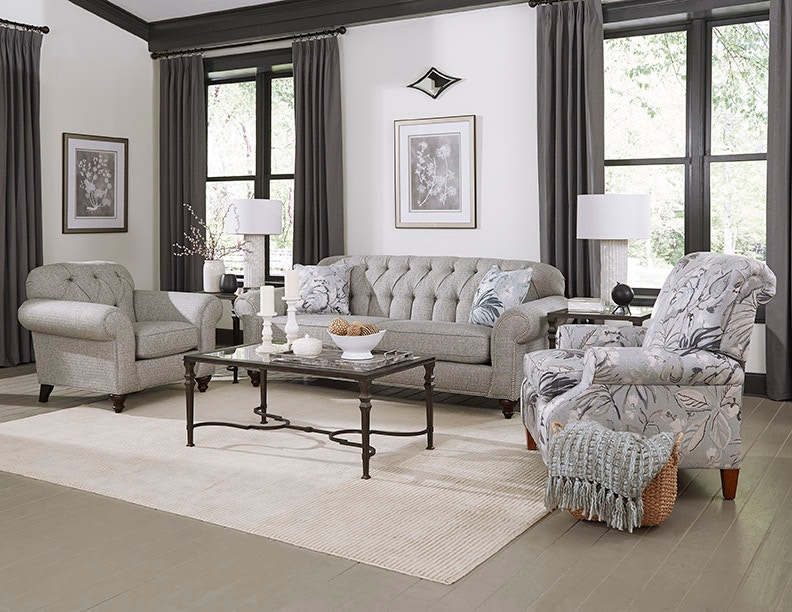 England Living Room Stacy Sofa with Nails 5735N - England