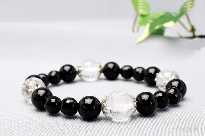 ラピスラズリ・四神獣水晶 ブレスレット ｜ 天然石通販の4976堂