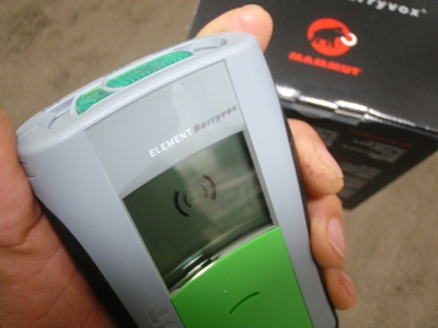 マムートのビーコン ELEMENT Barryvox | テレマークスキー・ライフ