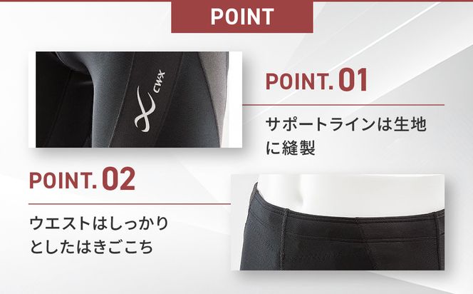 ワコール】CW-X スポーツタイツ GENERATOR MODEL ブラック＜メンズ・M