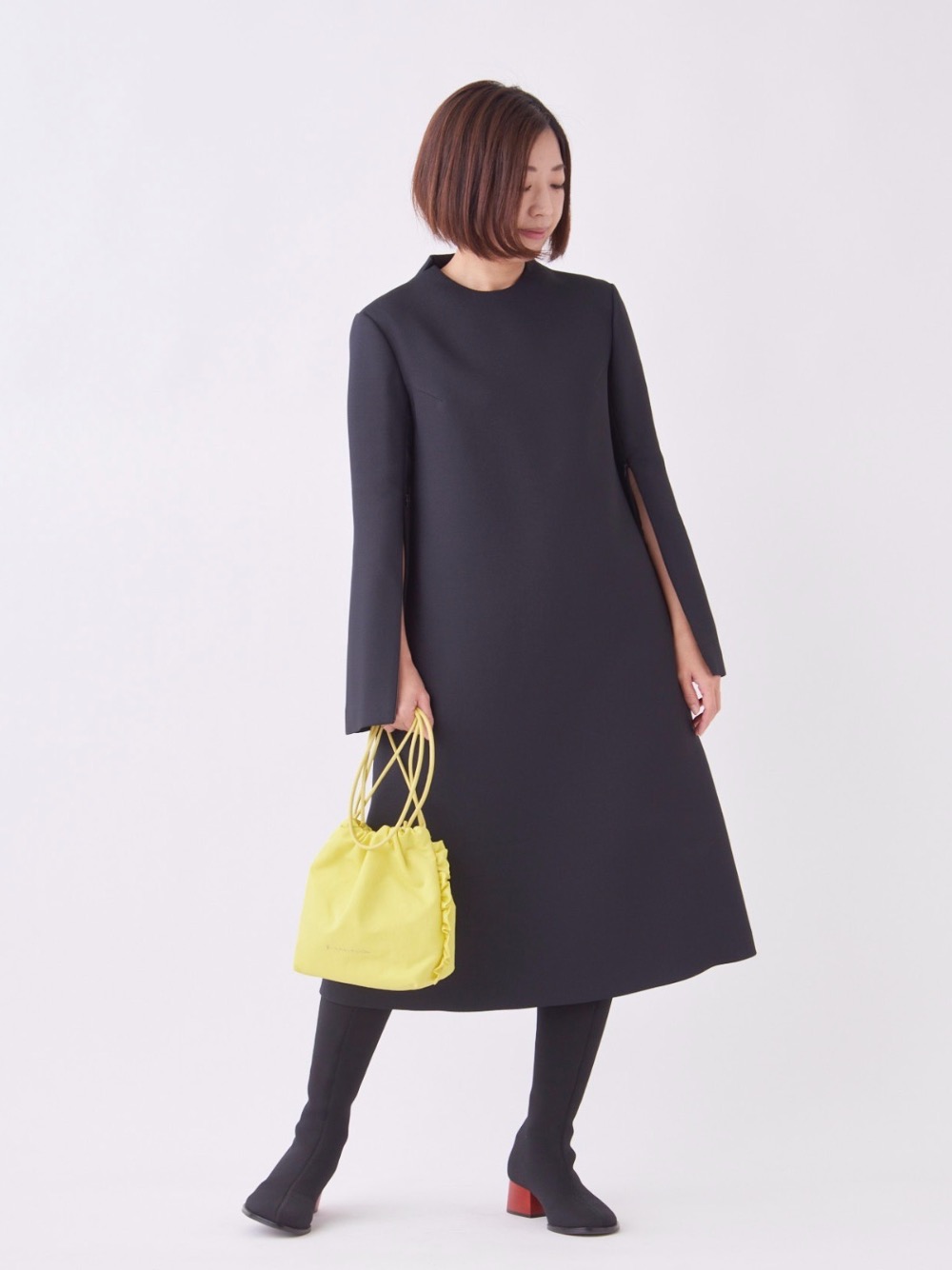 トリプルクロスAラインワンピース|LANVIN en Bleu | LANVIN en Bleu