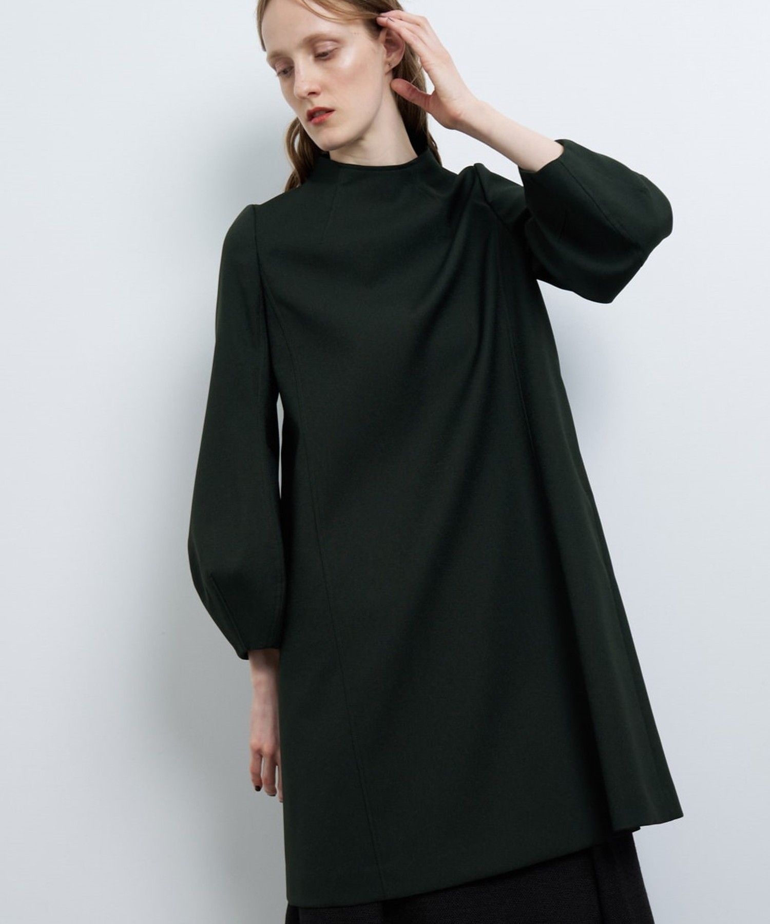 ボトルネックコクーンスリーブワンピース|LANVIN en Bleu | LANVIN en