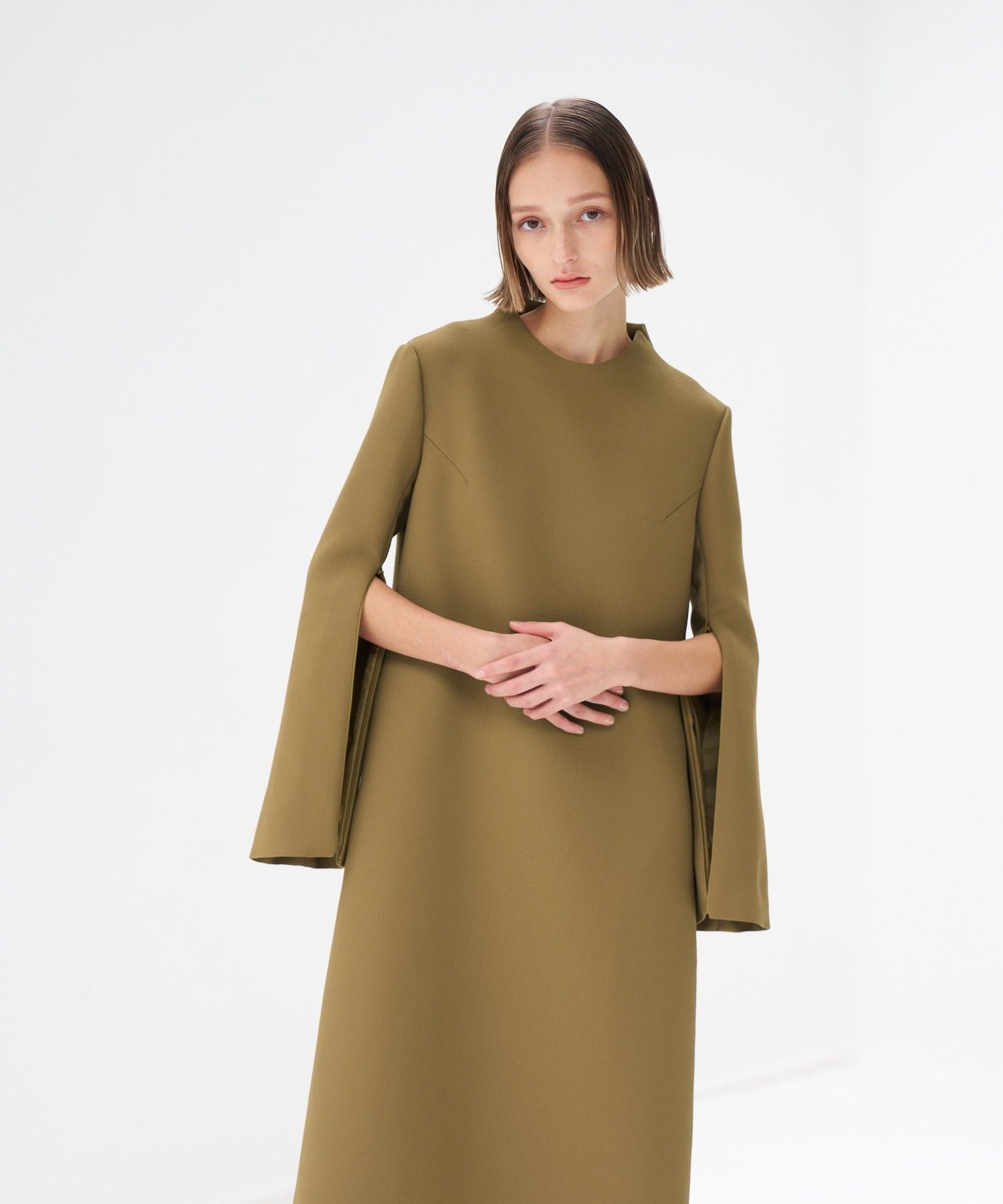 トリプルクロスAラインワンピース|LANVIN en Bleu | LANVIN en Bleu