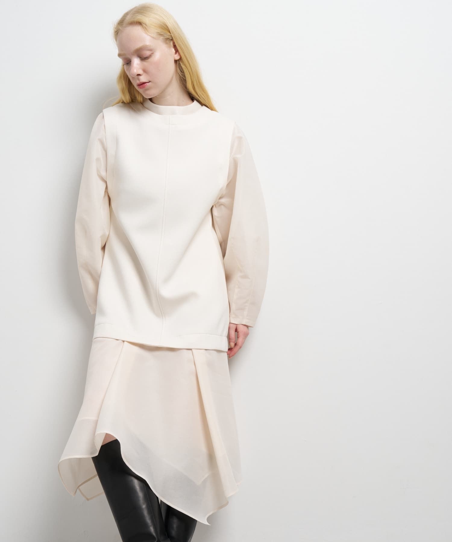 ダンボールコンビワンピース|LANVIN en Bleu | LANVIN en Bleu