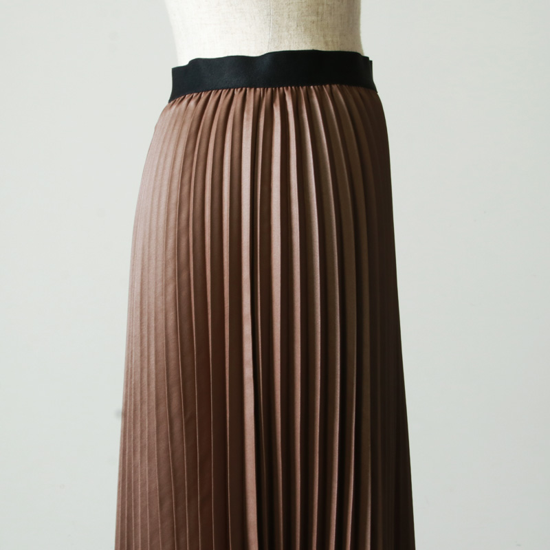 08sircus (ゼロエイトサーカス) Leather satin pleated skirt / レザー