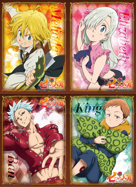 キャラクタースリーブシリーズ 七つの大罪 メリオダス/エリザベス/バン