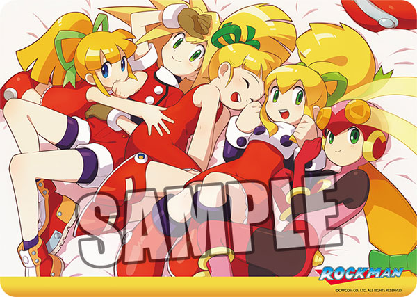 キャラクター万能ラバーマット ロックマン「ロール！ロール！ロール