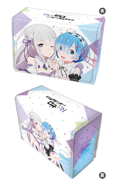 合皮製デッキケースW Re：ゼロから始める異世界生活「エミリア＆レム