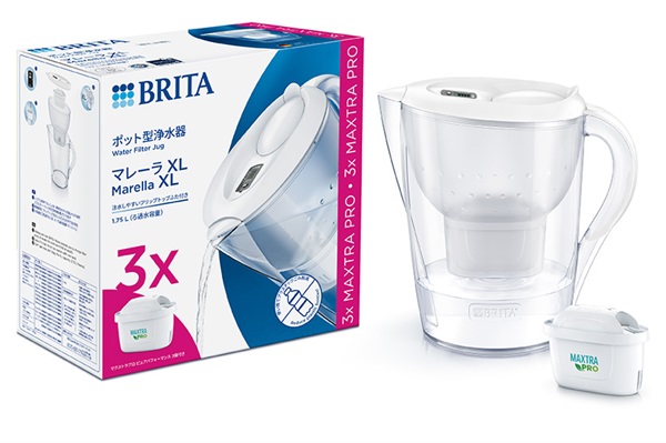 BRITA ポット型浄水器マレーラ マクストラプロ カートリッジ3個付