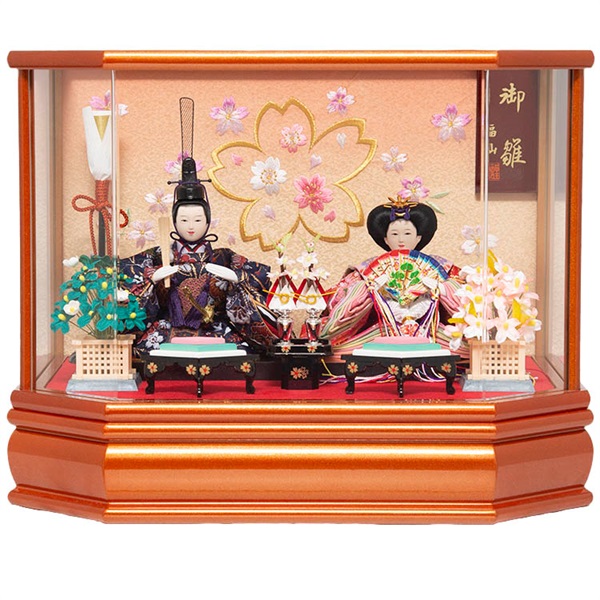 完売】福仙 親王ケース飾り「芽依」 4532365193050 ひな人形 雛人形
