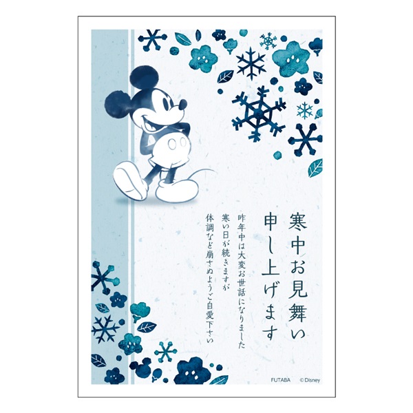 寒中見舞いはがき 3枚入 ディズニー 通常郵便はがき イラスト印刷済