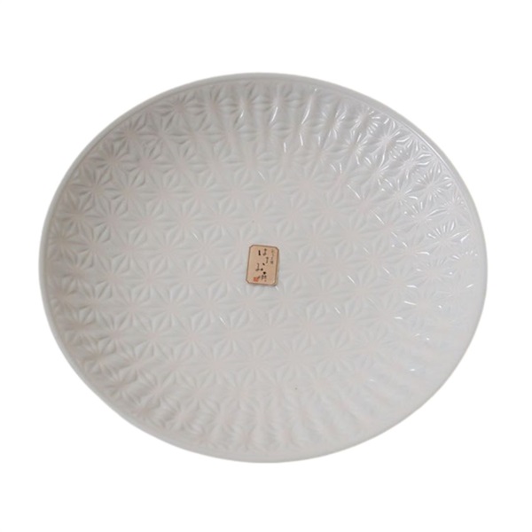 波佐見焼 麻の葉プレート ホワイト | イオンスタイルオンライン 衣料品