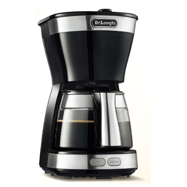 デロンギ ドリップコーヒーメーカーブラック ICM12011J-BK【5杯（130ml