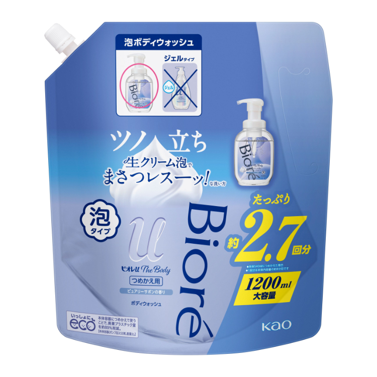ビオレ u ザ ボディ 泡タイプ つめかえ用 1200ml ビオレ Biore 花王