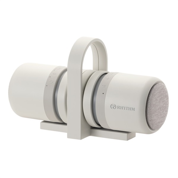 RHYTHM 防水BluetoothスピーカーMAGSPEAKER DUOライトグレー