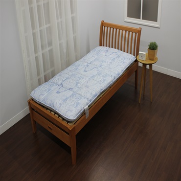 西川の合繊敷ふとん 軽量タイプ ローイ シングルロング ブルー