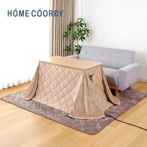 ホームコーディ USBコンセント付き 高さが変えられるソファ前こたつ＋