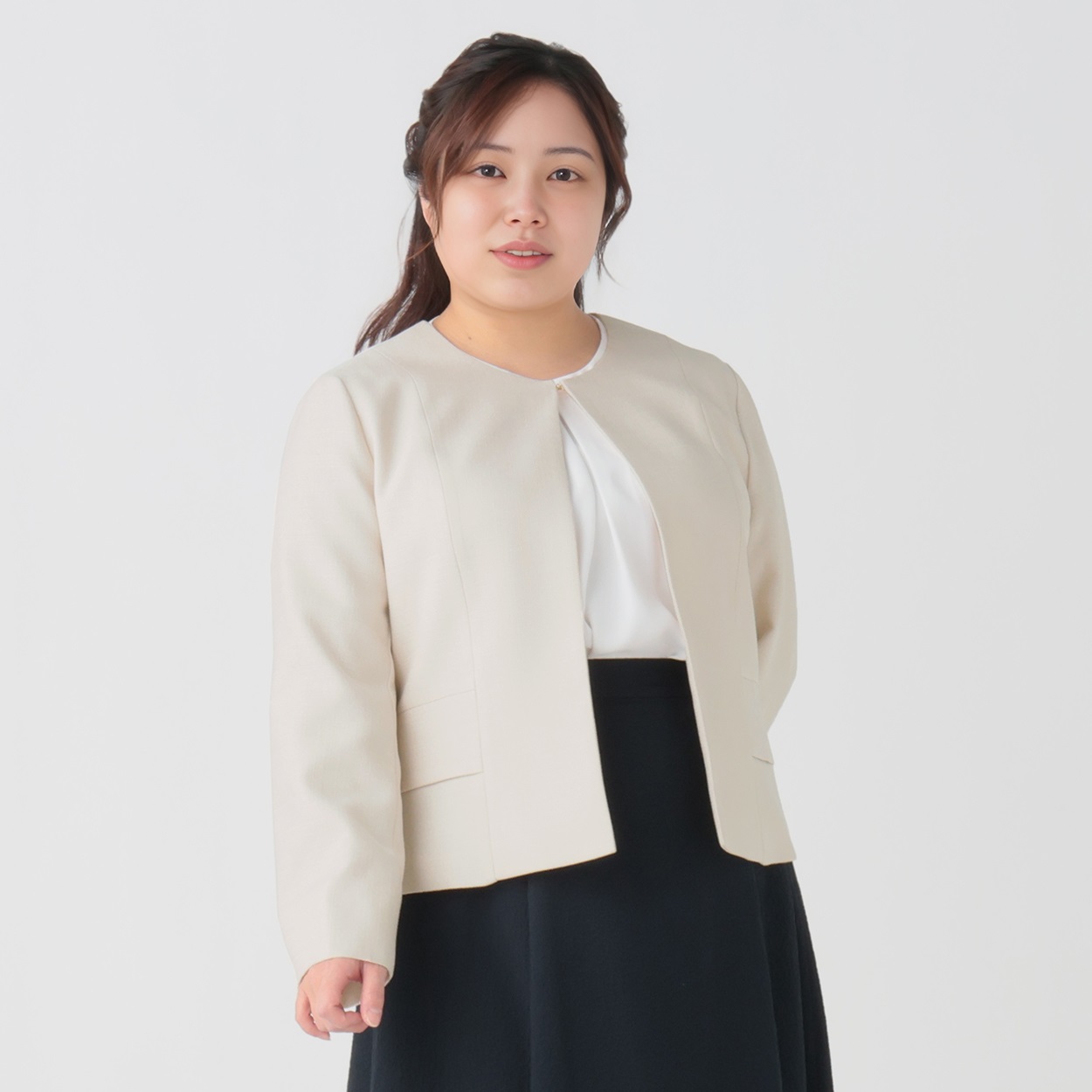 大きいサイズ ブッチャークルーネックジャケット レディス Purelast