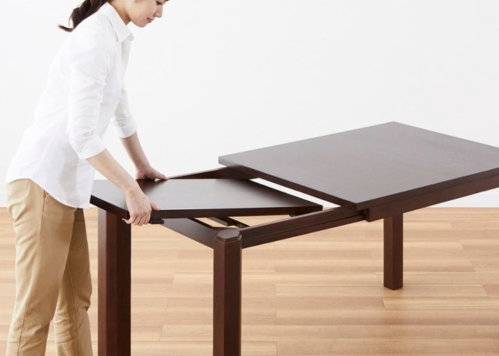 エクステンション・ダイニングテーブルv02 950～伸長式～天板を伸長し