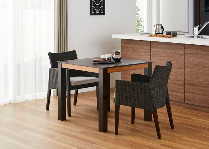 バンブー・ダイニングテーブルv02 800 セット チェア×2～2人掛け