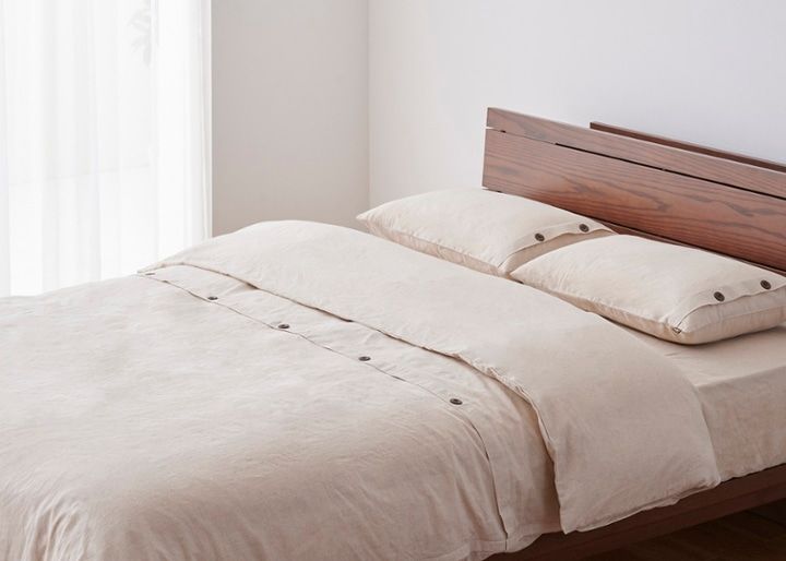 麻混 コンフォーターケース～良質な麻を使用した、独特のシャリ感が