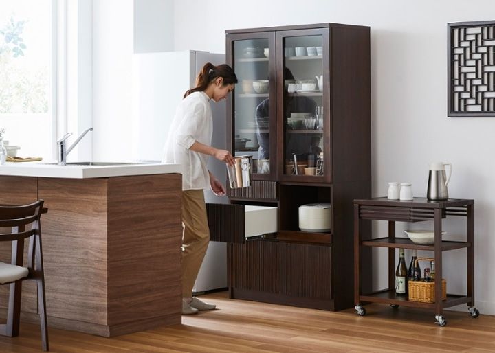 レン・カップ・キッチンボードv02 870 ～食器棚(カップボード